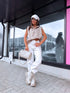 Elastic vest "ONLY YOU 8812" - Beige