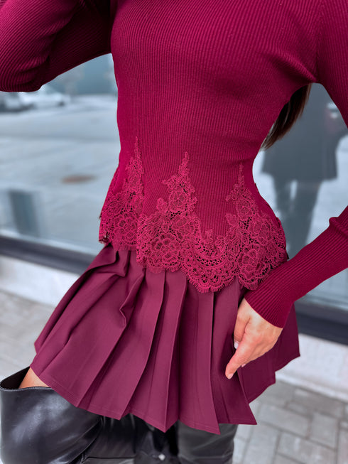 Adīts tops "DAILA" 20663 - BORDO