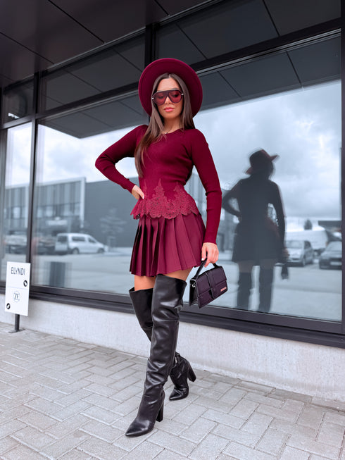 Adīts tops "DAILA" 20663 - BORDO