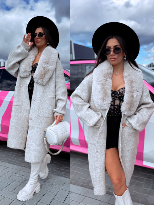Adīts mētelis "OUTFIT THERAPY" 10073 - BĒŠS