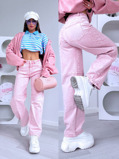 Džinsai "MODERN FIT" Y3395-1M - ROŽINĖ