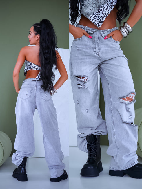 Jeans "MONOCHROME" HM1563-3 - GRAY PRE-ORDER