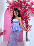 Long, flitter dress "MERMAID" - LAVENDER
