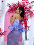 Long, flitter dress "MERMAID" - LAVENDER