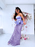 Long, flitter dress "MERMAID" - LAVENDER