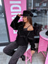 "CREAMY GLEAM MO-4005" sequined jacket - black