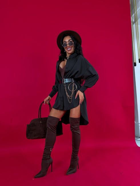 Рубашка "FOCUS" M703 - ЧЕРНАЯ