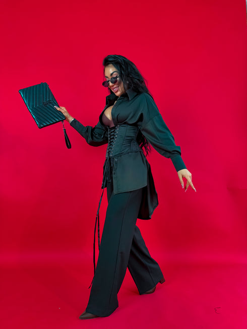 Рубашка "FOCUS" M703 - ЧЕРНАЯ