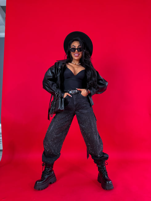 "SERAPHINE GLOW" 8705 jeans - DARK GREY PRE-ORDER