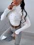 Sweater "CRYSTAL TOUCH" JL7072 - CREAM WHITE