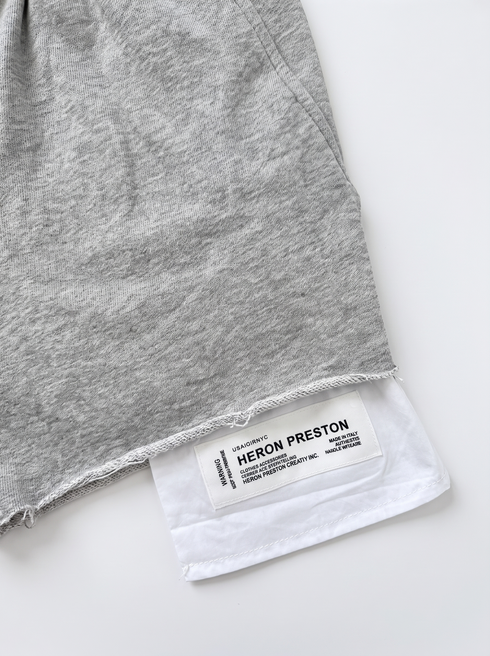 Šorti "WHITE WARNING" D0202 - GAIŠI PELĒKI