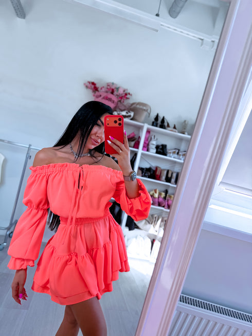 Комбинезон "FASHION CITY" + пояс - оранжевый