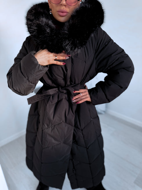 Lielizmēra virsjaka "SOFT HALO" 8241 - MELNA