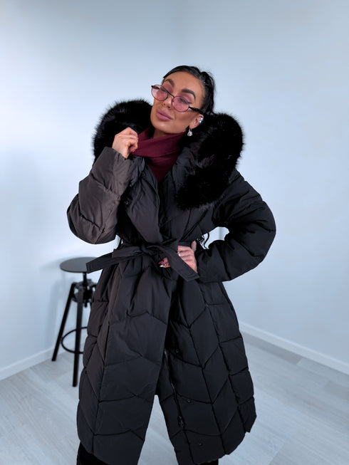 Lielizmēra virsjaka "SOFT HALO" 8241 - MELNA