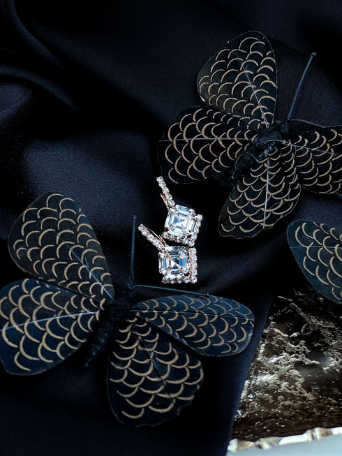 Auskari "Rombiņa kristālu mala"