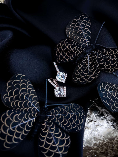 Auskari "Rombiņa kristālu mala"