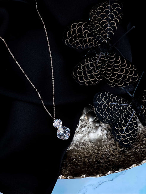 Swarovski komplekts "Dubultais rombveida prieks"