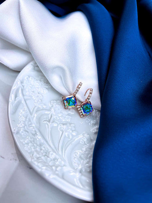 Auskari "Rombiņa kristālu mala"