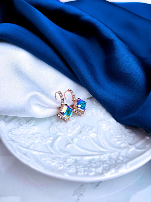 Auskari "Rombiņa kristālu mala"