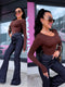 Bezvīļu tops "SKIN EFFECT" 5539 - CHOCO
