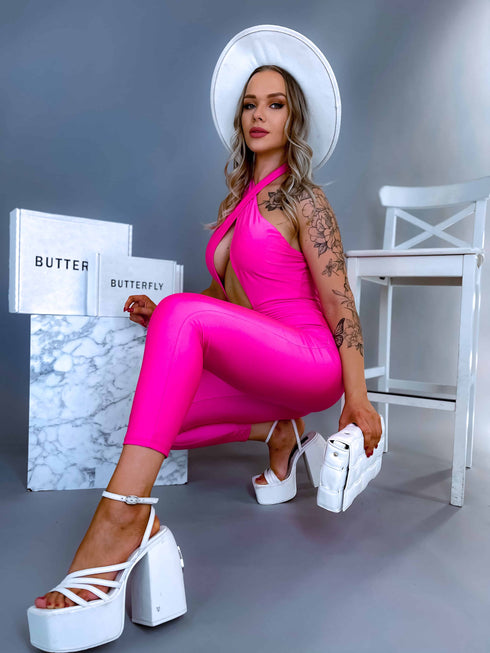 Jumpsuit with a Crossed Front