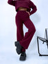 Knitted set "AUTUMN E5389" - BURGUNDY PRE-ORDER