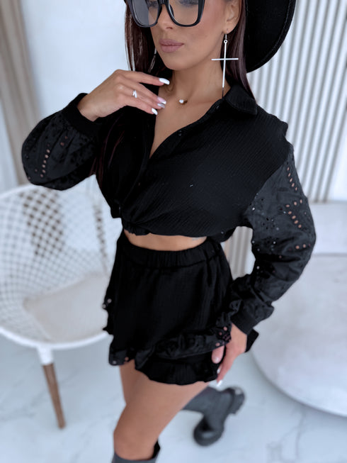 "SUMMER TREND" комплект из хлопка - ЧЕРНЫЙ