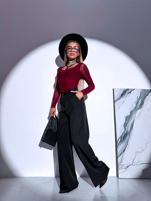 "LUX LASH VS8125-1" auduma bikses- MELNAS