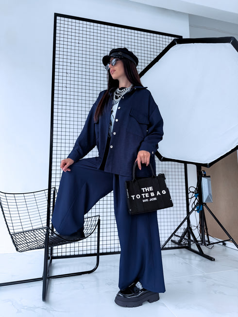 ELYNDI shirt "PLOMBIR V6012" - DARK BLUE