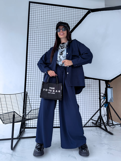 ELYNDI shirt "PLOMBIR V6012" - DARK BLUE