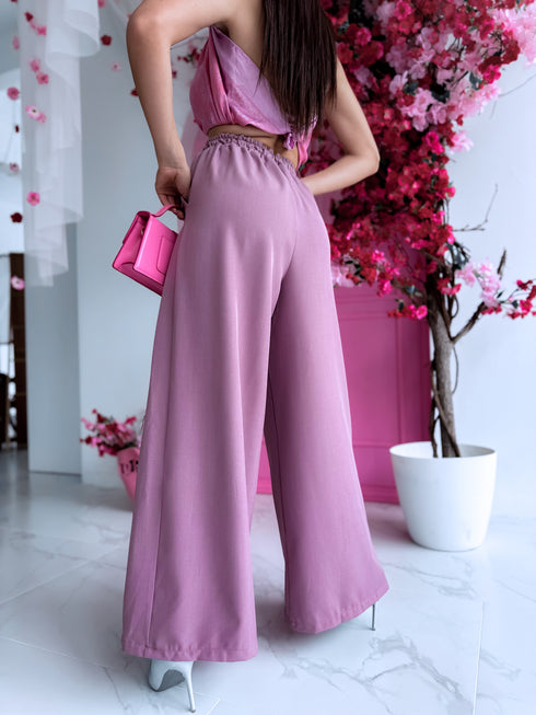 Platos kelnės "Excuse Me V58" - šviesiai slyvų