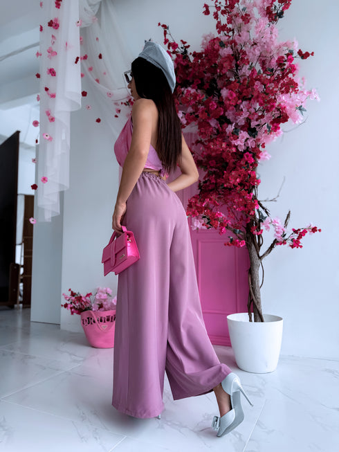 Platos kelnės "Excuse Me V58" - šviesiai slyvų