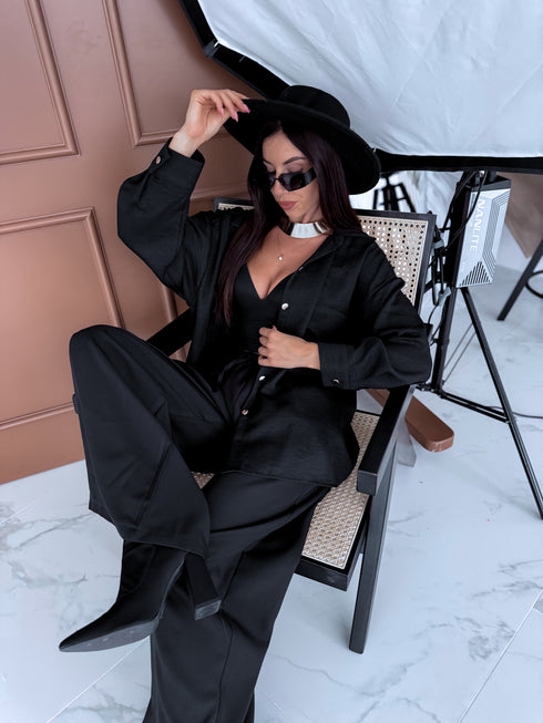 ELYNDI shirt "PLOMBIR V6012" - BLACK