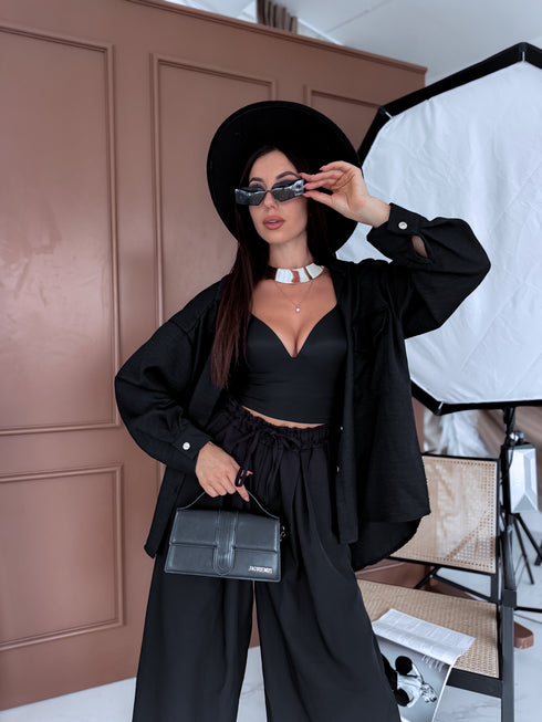 ELYNDI shirt "PLOMBIR V6012" - BLACK