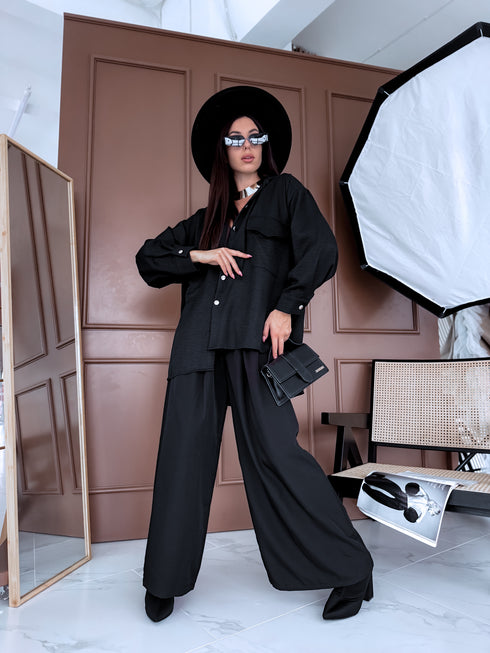 ELYNDI shirt "PLOMBIR V6012" - BLACK