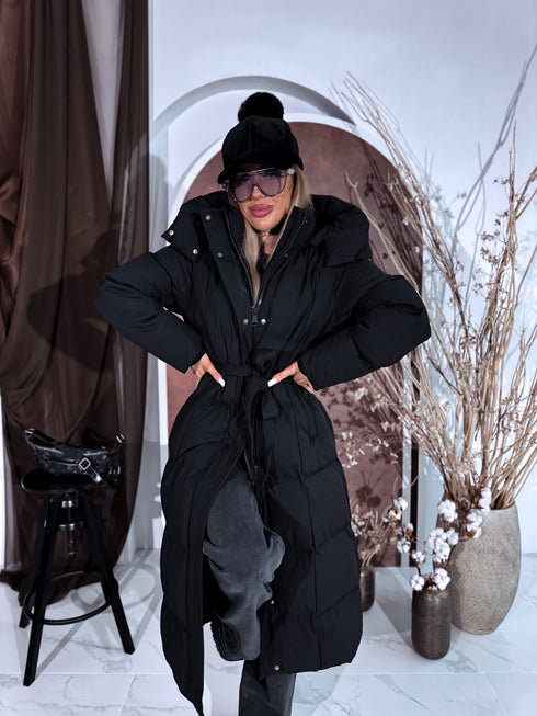 "ICEBERG" FC7617 длинная куртка - ЧЁРНАЯ ПРЕДЗАКАЗ