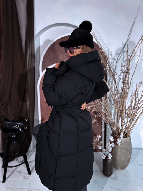 "ICEBERG" FC7617 длинная куртка - ЧЁРНАЯ ПРЕДЗАКАЗ