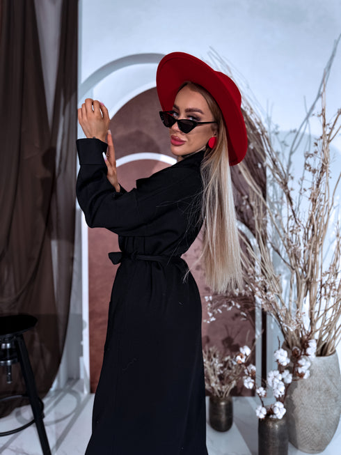 Adīts kardigans "NOBODY 7782" - MELNS