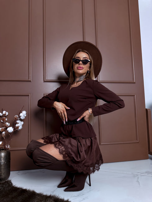 Dress "ICESTORM 55822" - choco