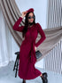 Платье "GREECE 24223" - БОРДОВОЕ