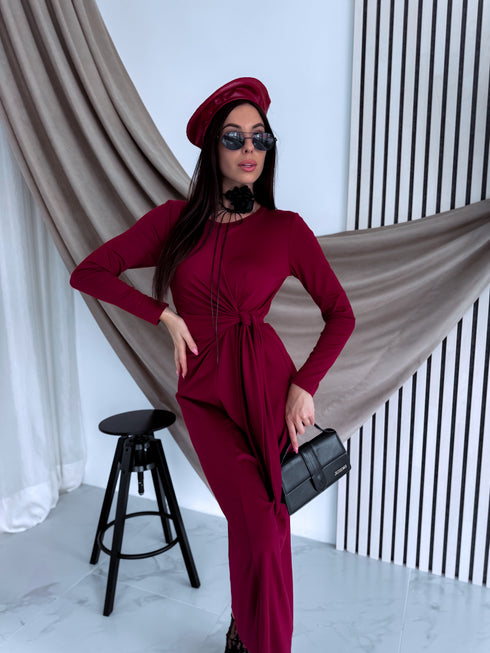 Платье "GREECE 24223" - БОРДОВОЕ