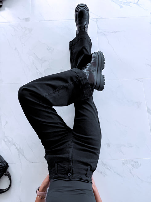 Džinsa bikses "BLACK CHARCOAL" T6358-3 + josta