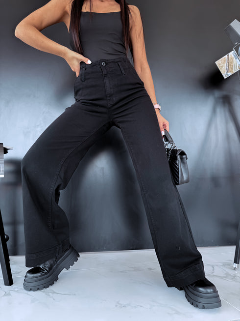 Džinsa bikses "BLACK CHARCOAL" T6358-3 + josta