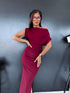 BORDO kleita ar savilkumiem "SOLO DANCE" LS104