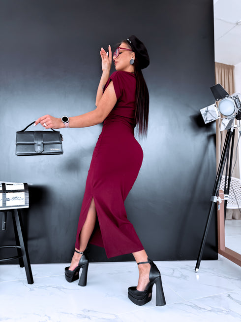 BORDO kleita ar savilkumiem "SOLO DANCE" LS104