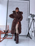 "ICEBERG" FC7617 long coat - CHOCO