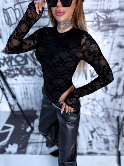 Tinklelis bodis "ROMANTIC SWAY HS10117" - JUODAS IŠANKSTINIS UŽSAKYMAS