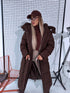 "ICEBERG" FC7617 long coat - CHOCO