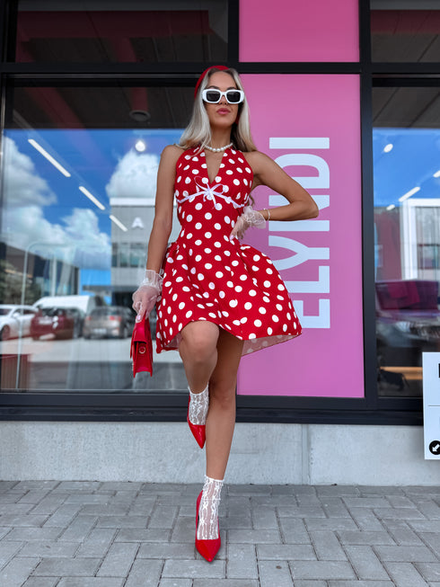 Red dress "FLIRT IN DOT" 1367