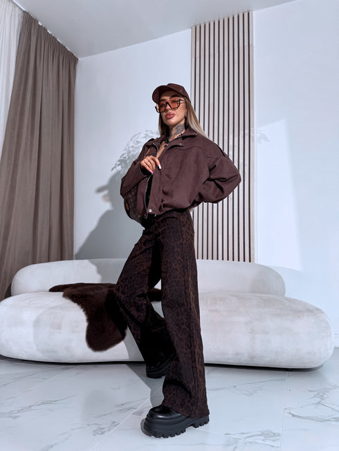 "MANAGE 32371" zamšveidīga virsjaka - choco